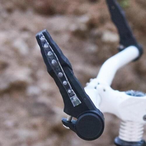 Hot 2Pcs Anti-rust Aluminum Alloy Horn Handlebar with LED Turn Light for MTB Bicycle Alloy Horn Handlebar with LED Turn Light