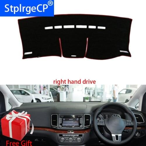 Car Dashboard Cover Mat for Volkswagen Sharan 2012 2013 2014 Right Hand Drive Dashmat Pad Dash Mat Covers Dashboard Accessories