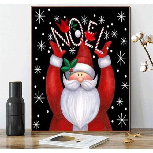 Christmas Santa Claus DIY Cross Stitch Embroidery 11CT Kits Needlework Craft Set Printed Canvas Cotton Thread Dropshipping