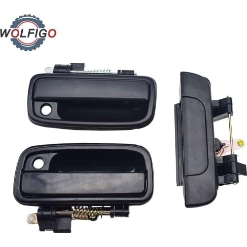WOLFIGO Set of 4pcs Black Outside Door Handle for Toyota Camry 1992-1996 69220-33020 6921033010 6924033010 6923033010 6909035010