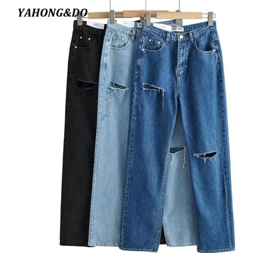 Женские рваные джинсы YAHONG&DO China At AliExpress