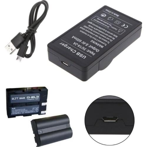 Battery Charger for nikon EN-EL3E EN-EL3 D100/100SLR/D50/D70/D70S/D200/D80/D90