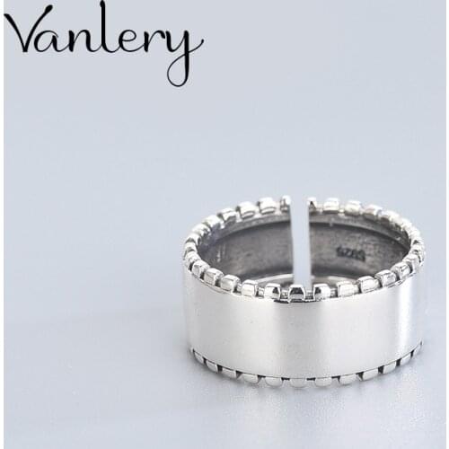 Wholesale Antique Silver Color Smooth Rings For Women Statement Jewelry Finger Ring anillos mujer bijoux