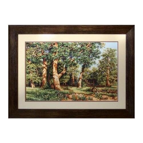 Gold Collection Counted Cross Stitch Kit The Oak Grove Forest Trees Landscape