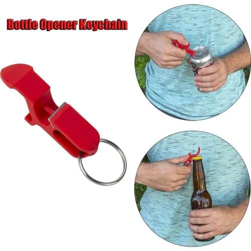 1pcs Bottle Opener Key Chain Chain Portable plastic Beer Bar Open Bottle Tool Summer Beverage Beer can opener Accessories