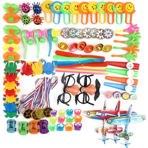 100PCS Birthday Party Favors Set Pinata Filler Goodie Bag Fillers Kids Birthday Giveaways Classroom Prizes Toys for Children