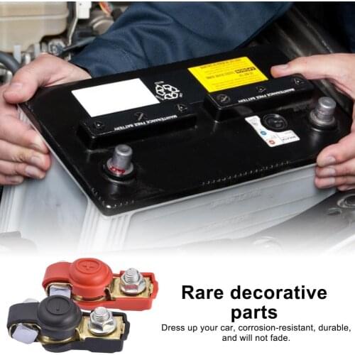 2PCS Car Battery Terminal Durable Battery Connector Clamp Quick Release Adjust Disconnect