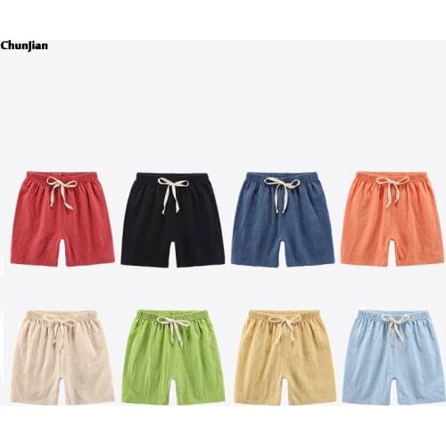 3 5 7 9 11 13 Years Teenage Boy Summer Shorts Kids Beach Pants Candy Color Solid Sport Short Teens Shorts for Girls Kids Clothes