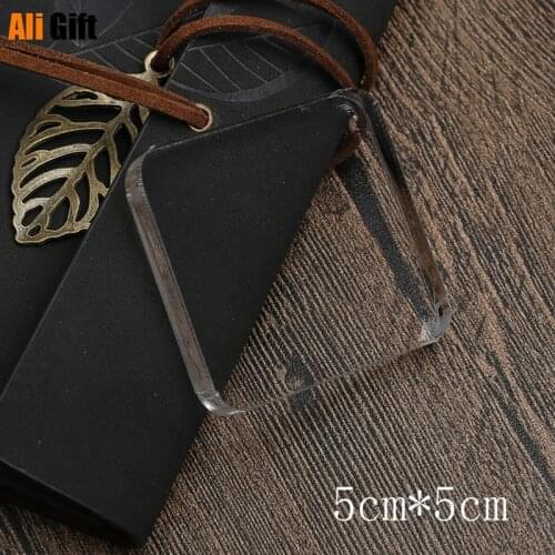 Acrylic Block for Clear Acrylic DIY Stamp Rubber Stamp DIY Scrapbook Photo Album Decorative Card Making Transparent Acrylic Pad