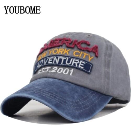 YOUBOME New Brand Men Baseball Cap Women Snapback Caps Hats For Men Vintage Embroidery Casquette Bone Retro Cotton Male Dad Cap