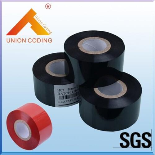 Black Width 35mm length 122m hot stampling ribbon for packing bags