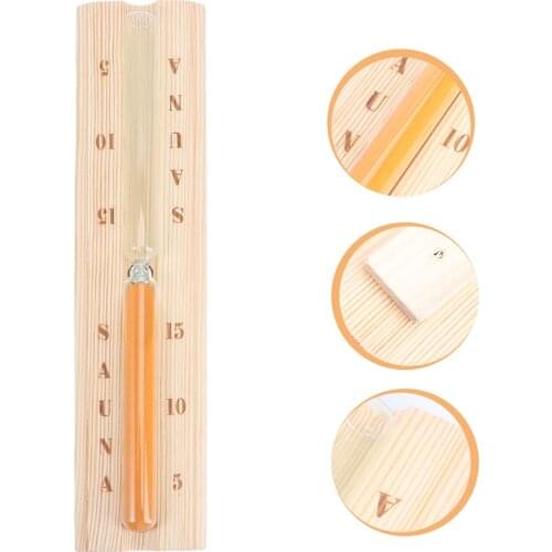 1pc Sauna Room Dry Steam Room Hourglass Timer Indoor 15-minute Wooden Timer