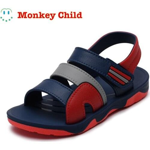 Children Sandals Boy 2021 New style Baby Walking shoes Anti-skid Summer Beach shoes Soft bottom
