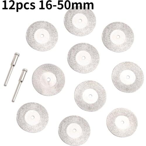 12pc Dremel Tool Mini Cutting Disc for Rotory Accessories Diamond Grinding Wheel Rotary Circular Saw Blade Abrasive Diamond Disc