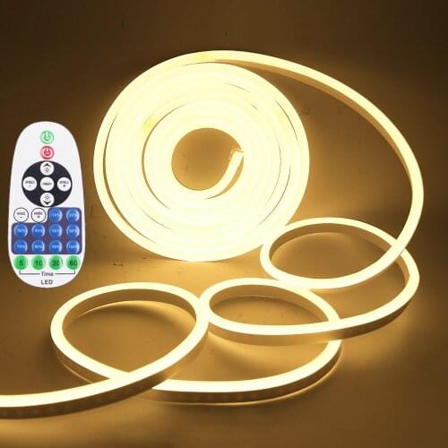 EU 220V LED Neon Strip Dimmerable White/Pink/Yellow/Red/Blue/Green SMD 2835 120leds/m Waterproof Flexible Rope LED Strip Light