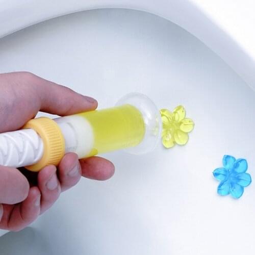 Toilet Clean Gel Flower Cleaning Deodorize Stamp Automatic Household Cleaner