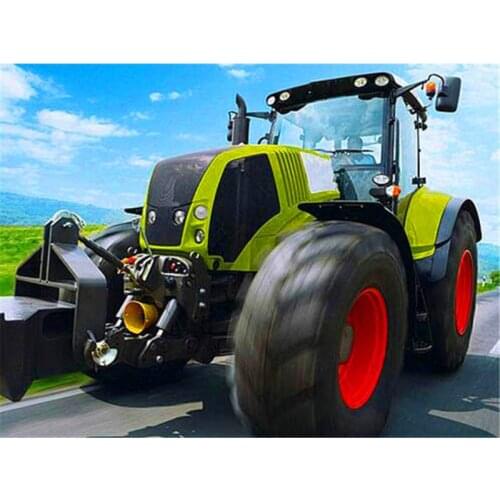 5D Full Square Diamond Painting Landscape Scenery Diamond Embroidery Cross Stitch Tractor Rhinestones Mosaic Handicraft