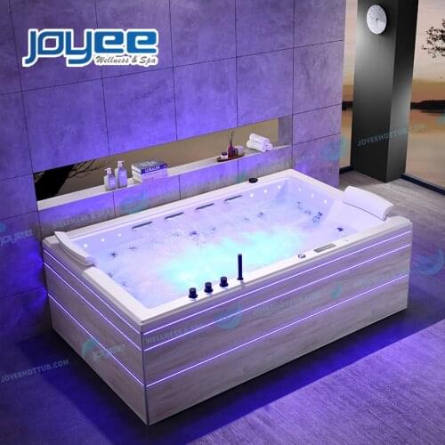 JOYEE 2021 New Design Indoor Bathroom Acrylic Massage Spa Hot Tub for 2 Person Hydrotherapy Whirlpool Bathtub