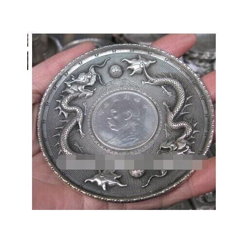 Platecollections China de la moneda objeto de arte grande presidente dragon totem ( A0321 ) China wholesale factory brass Arts