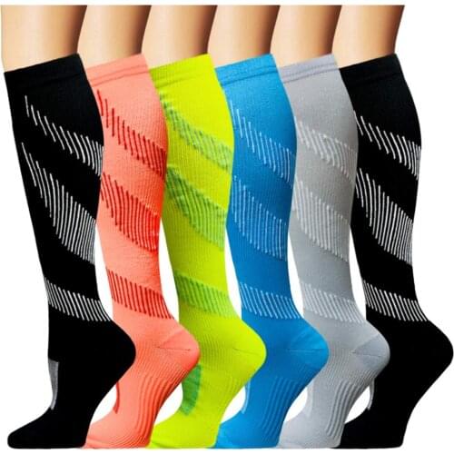 Compression Sockings for Women Men Cycling Running Sports 30 MmHg Best Graduated Athletic Running Riding Flight Travel Nurses