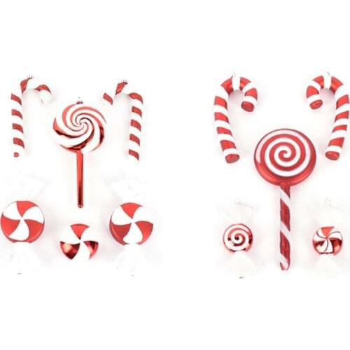 Christmas Decorations Red And White Candy Lollipop Small Stick Combination Decoration Home Decoration Party Decoration