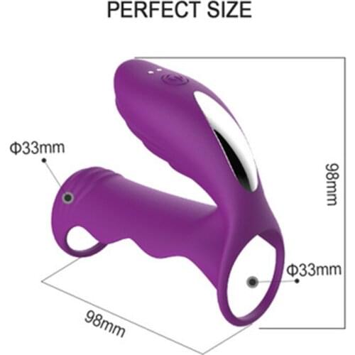 New penis ring vibrator Male lock ring massager silicone electric multi-frequency vibration adult male sex masturbation products