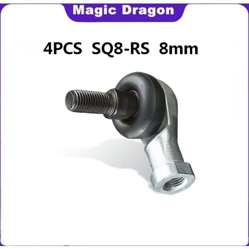 NEW High quality 4pcs SQ8 RS SQ8-RS 8mm Ball Joint Rod End Right Hand Tie Rod Ends Bearing SQ8RS Free Shipping