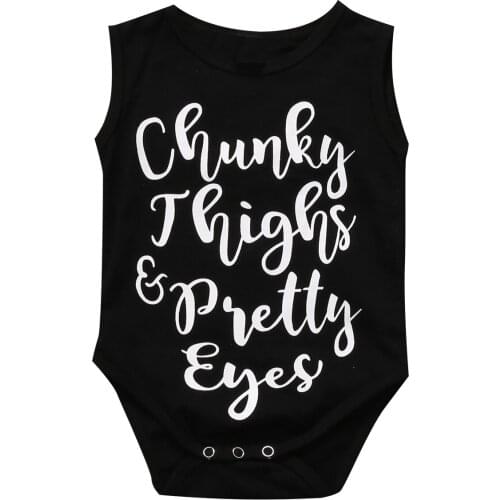 Newborn Infant Baby Boys Girls Cotton Sleeveless Jumpsuit Bodysuit Clothes Outfit Size 0-24M