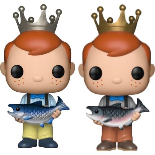 Limited Edition Figure Holding Fish - Yellow Pants Brown Pants SE #SE Silver Gold Crown Model Toys Halloween Gift