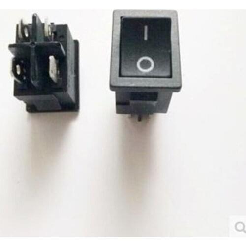 5pcs KCD1-104 6A 250V/10A 250V LCD TV Power Switch 4 Contact Points Boat Rocker Switches Black
