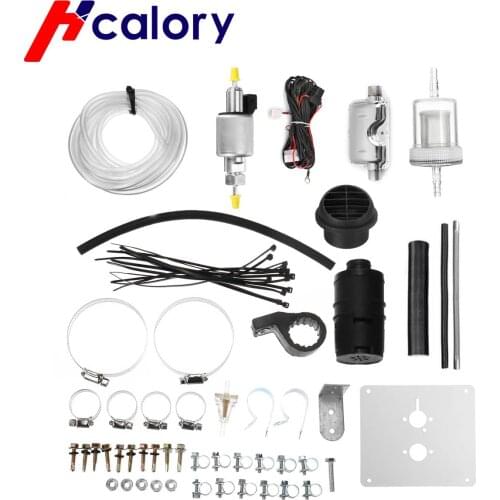 Full set of accessories for 1-8kw car heater accessories diesel fuel oil filter silencer outlet pipe for RV trailer auto parts