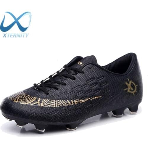 Mens Outdoor Ultralight Soccer Shoes Non-Slip FG/TF Boys Football Ankle Boots Kids Sport Training Sneakers Soccer Cleats Unisex