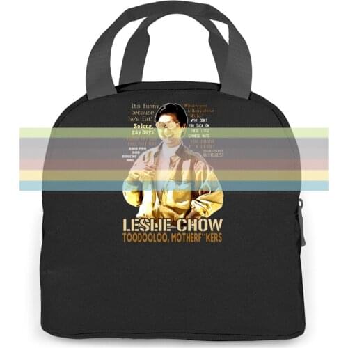 Leslie Chow The Hangover Quotes Fan Loose For Cool women men Portable insulated lunch bag adult student