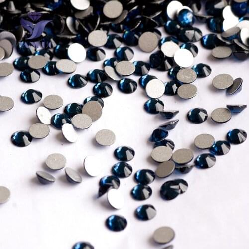 YANRUO 2058NoHF SS20 4.6-4.8mm Montana Rhinestones Flatback Non hot fix Glass Strass Applications For Clothes