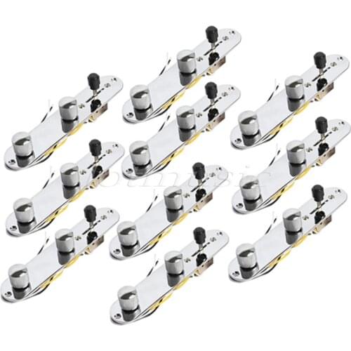 Loaded Control Plate 3 Way Switch for Fender Tele Electric Guitar Replacement 10 Set