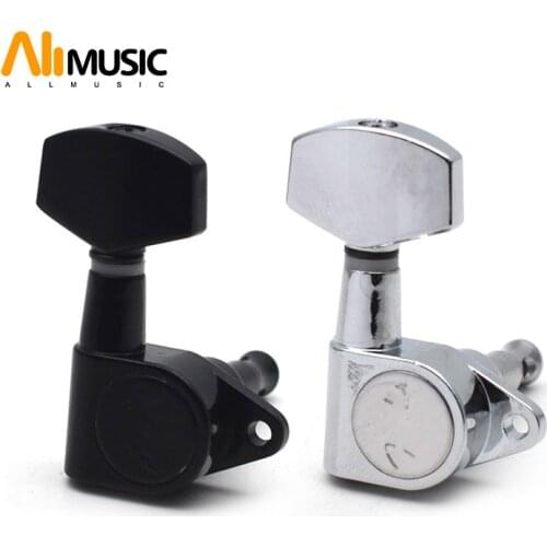 Guitar Sealed Big Square Peg Tuning Pegs Tuner Machine Heads Straight Leg for Acoustic Electric Guitar Guitar Parts with LOGO