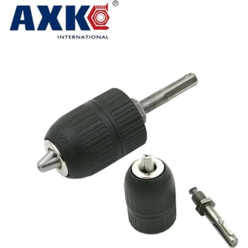 Drill chuck without key drilling quick change drill adapter converter hardware tool accessories wrench conversion 1/2" 2-13MM