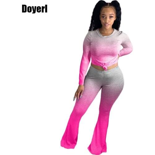 Casual Tie Dye Two Piece Set for Women Lounge Wear Set Women Tracksuit Set Autumn Fall 2 Piece Outfits for Women Pants and Top