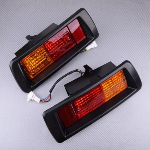 1 Pair 4 Pin Tail Bumper Rear Fog Lamp Lights fit for Toyota Land Cruiser Prado FJ90/95 1996 1997 1998 1999 2000 2001 2002