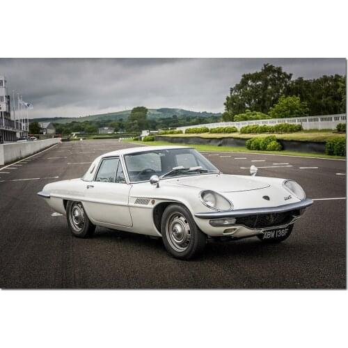 1968 Mazda Cosmo Sport Car Poster Wall Art Canvas Cloth Fabric Print Painting Wall Picture for Living Room