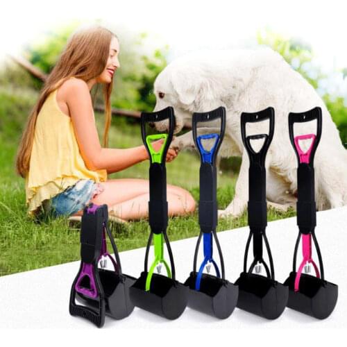 2020 Dog Outdoor Pooper Scooper Pet Poop Pick Up Scoop Waste Clean Rake Cat Shovel Handle Cleaning Tools