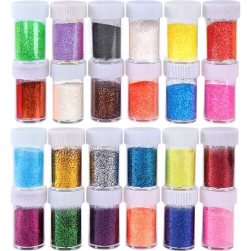 BIUTEE 20 Colors Glitter Powder Pigment Lip Gloss Pigment Glitter Beauty Lip Colors Art Design For Nail Art Make Up
