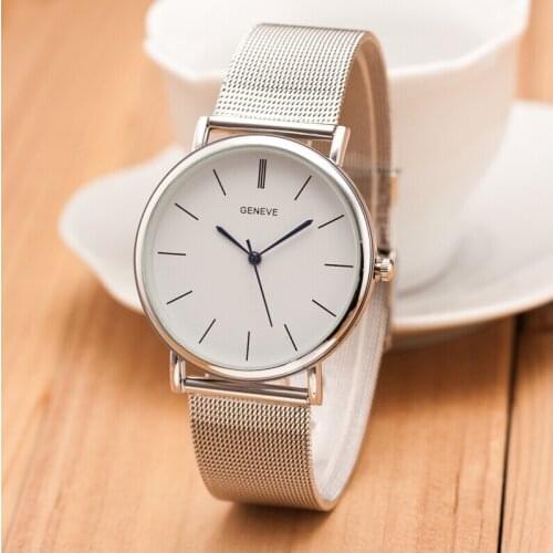 2019 Luxury Women Metal Mesh Watch Simplicity Classic Wrist Fashion Casual Quartz High Quality Womens Watches Relogio Masculino