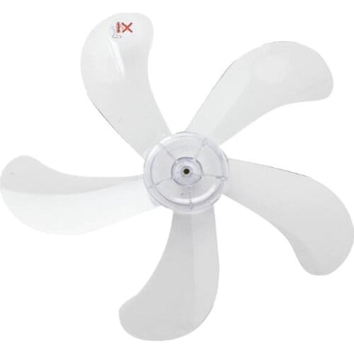 Diameter 37.5cm Quality Fan Parts 16 inches stand fan blade transparent color 8mm central hole