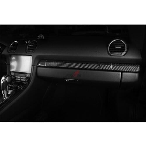 For Porsche 982 718 Boxster Cayman 2016-2019 Car Central Console Gear Shift Frame Interior Door Panel Trim 9pcs LHD