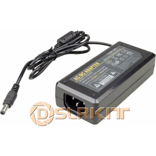 DSLRKIT 24V 3A 72W Power Supply Adapter AC 100-240V to DC 5.5mm x 2.5mm /5.5mm x 2.1mm