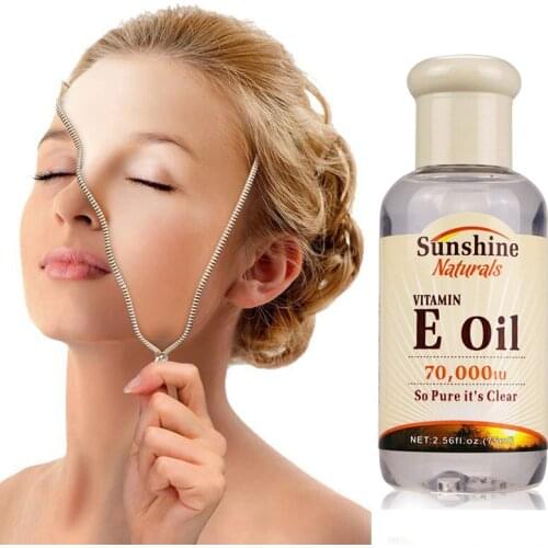 Natural Vitamin E Pure Jojoba Oil Organic Essential Oil Anti Aging Reduces Fine Lines Facial Serum Skin Care