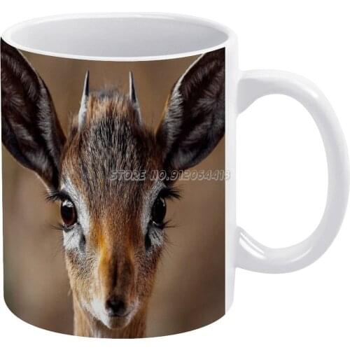 Coffee Mugs Ceramic Personalized Mugs 11 Oz White Mug Tea Milk Cup Drinkware Travel Mug Deer What A Year 2020 Wild Nature Anima