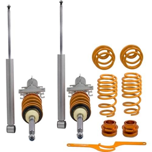 Coil Spring Coilovers Kit for Audi A2 8Z Volkswagen Gol Mk5 for Skoda Fabia Mk2 5J for VW Volkswagen 2008 2009 2010 2011 2012