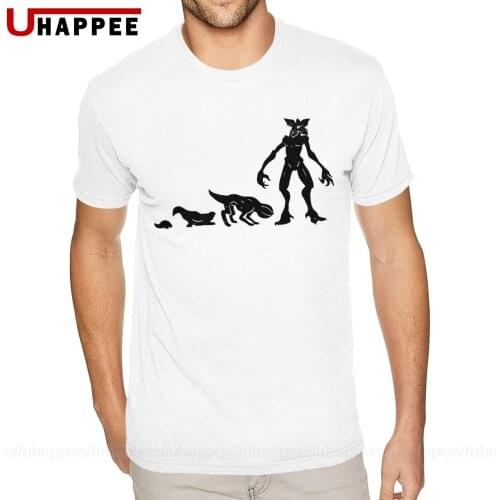 Cool Demogorgon Evolution Tshirt Men Custom Printed Short Sleeve Pure Cotton O Neck Tshirt